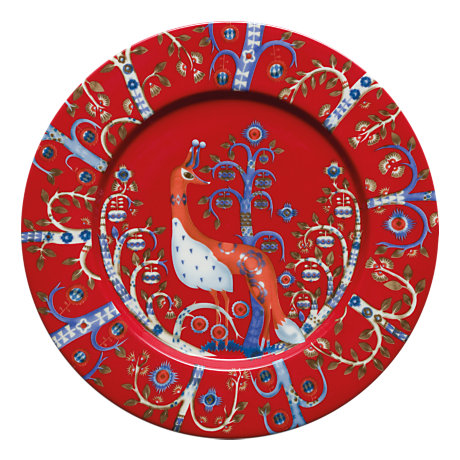 Šķīvis, 22 cm sarkans