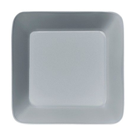 Šķīvis, kvadrātveida, 16x16 cm, pērļu pelēkā krāsā
