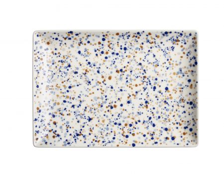 A4 šķīvis 21x29cm Helle zili - brūna | blue-brown