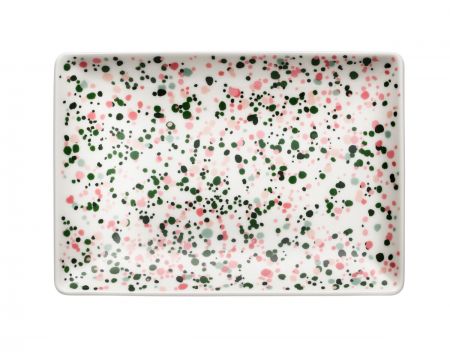OTC A5 šķīvis 15x21 cm Helle rozā-zaļa | pink-green