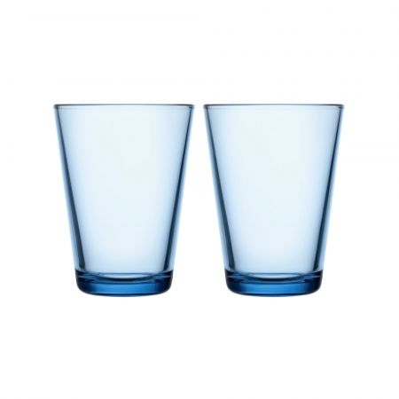 Glāzes 400 ml 2 gab. ūdens zilas | aqua