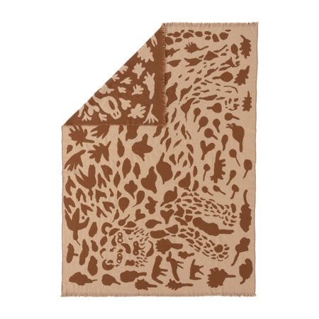 Pleds 180x130cm Cheetah brūns | brown