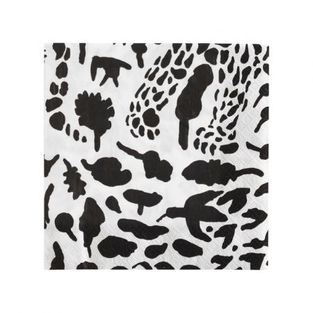 Salvetes 33x33cm Cheetah melnas | black